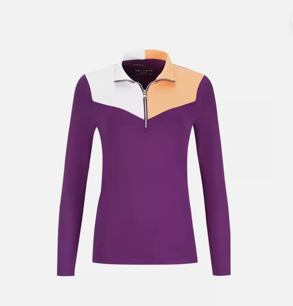 Lohla Sport The Margot Colorblock Top Purple Sky (FINAL SALE