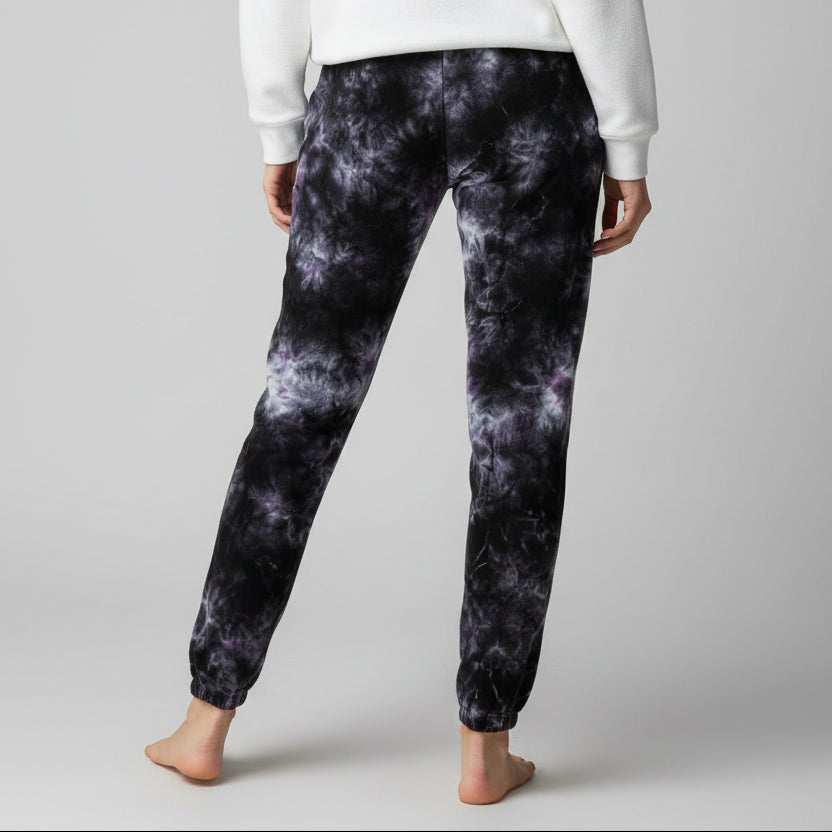 Electric & Rose Velour Sweatpants (30.5") - Onyx Tie Dye - Skorzie
