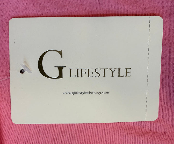 G-Lifestyle Long Sleeve Quarter Zip - Palm Beach Pink - Small