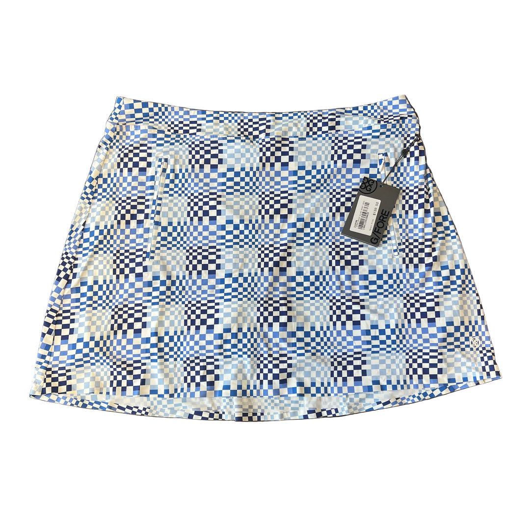 G/Fore Silky Tech Skort - Blue Checkered - Skorzie
