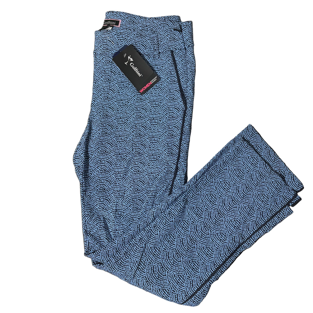 Golftini Stretch Ankle Pant 27" - Blue Swirl - Skorzie