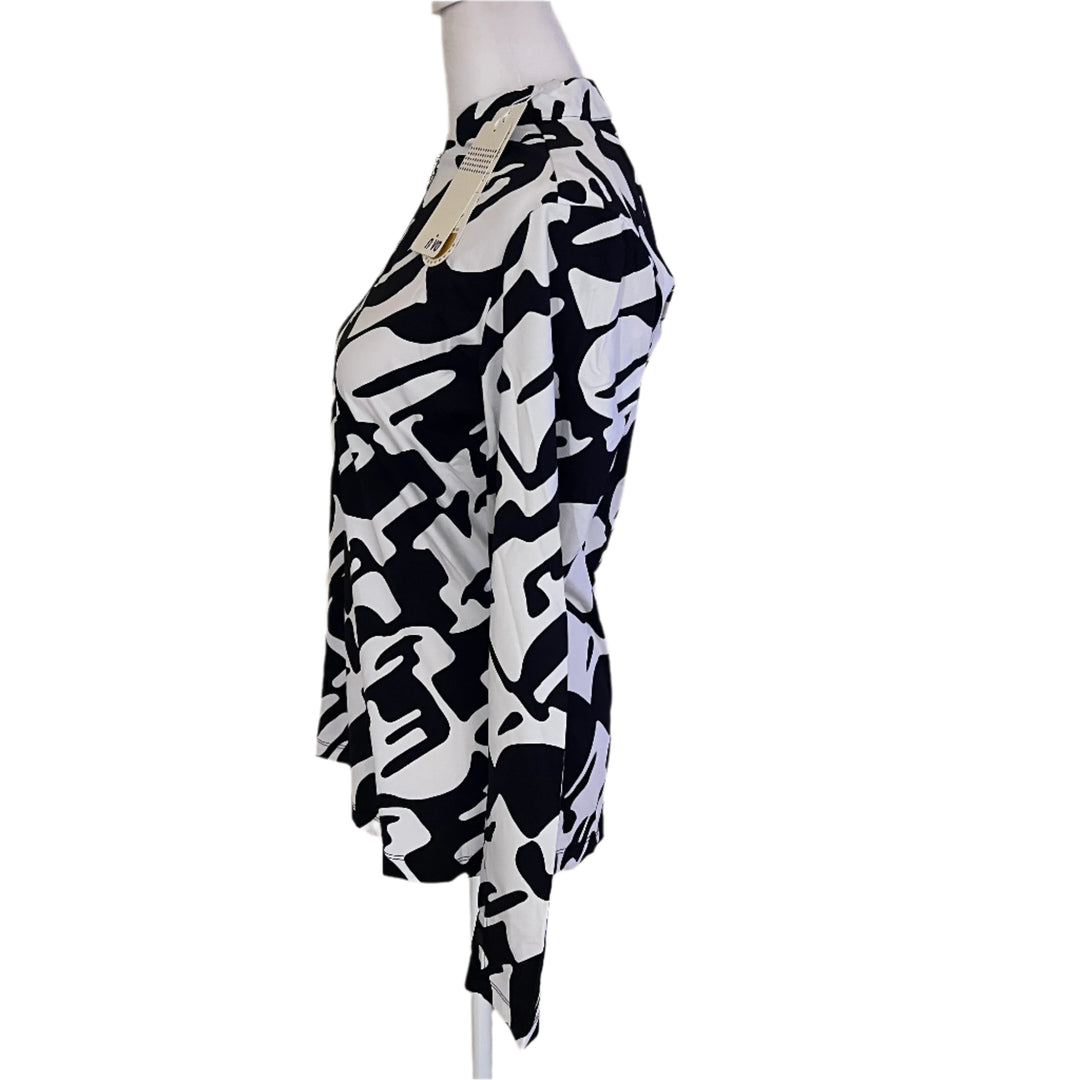 NVO Lolita Mock - Black/White Print - Small - Skorzie