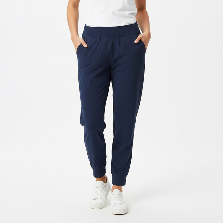 Peter Millar Women's Golf Joggers Stellar Performance 27" Navy Size M