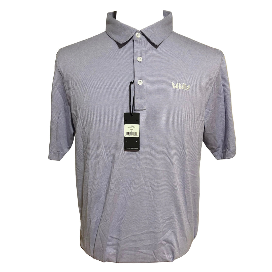 Straight Down Wilson Polo (w/logo) - Periwinkle - Medium - Skorzie