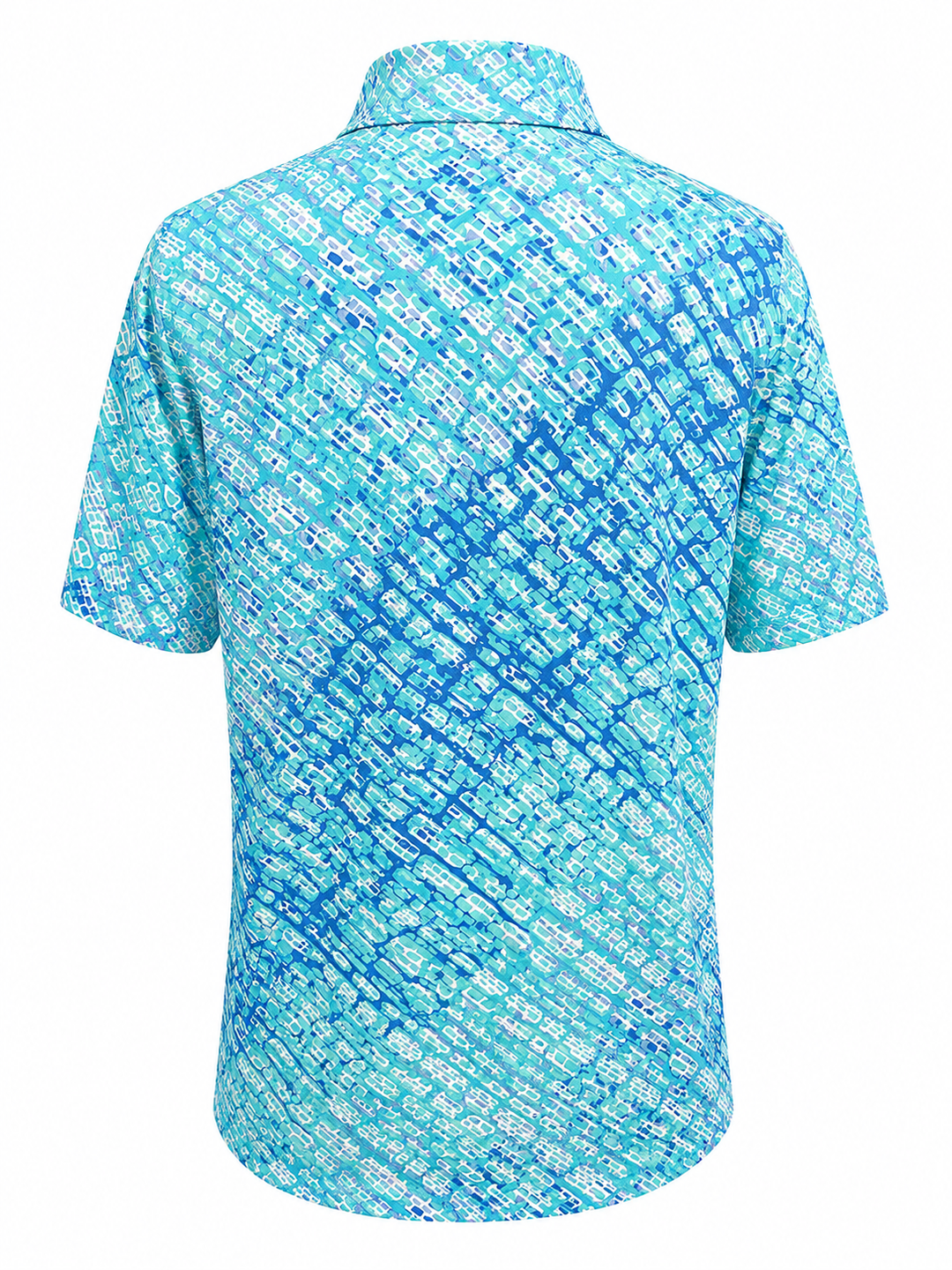 IBKUL Liz Short Sleeve Zip Mock - Jade/Lavender