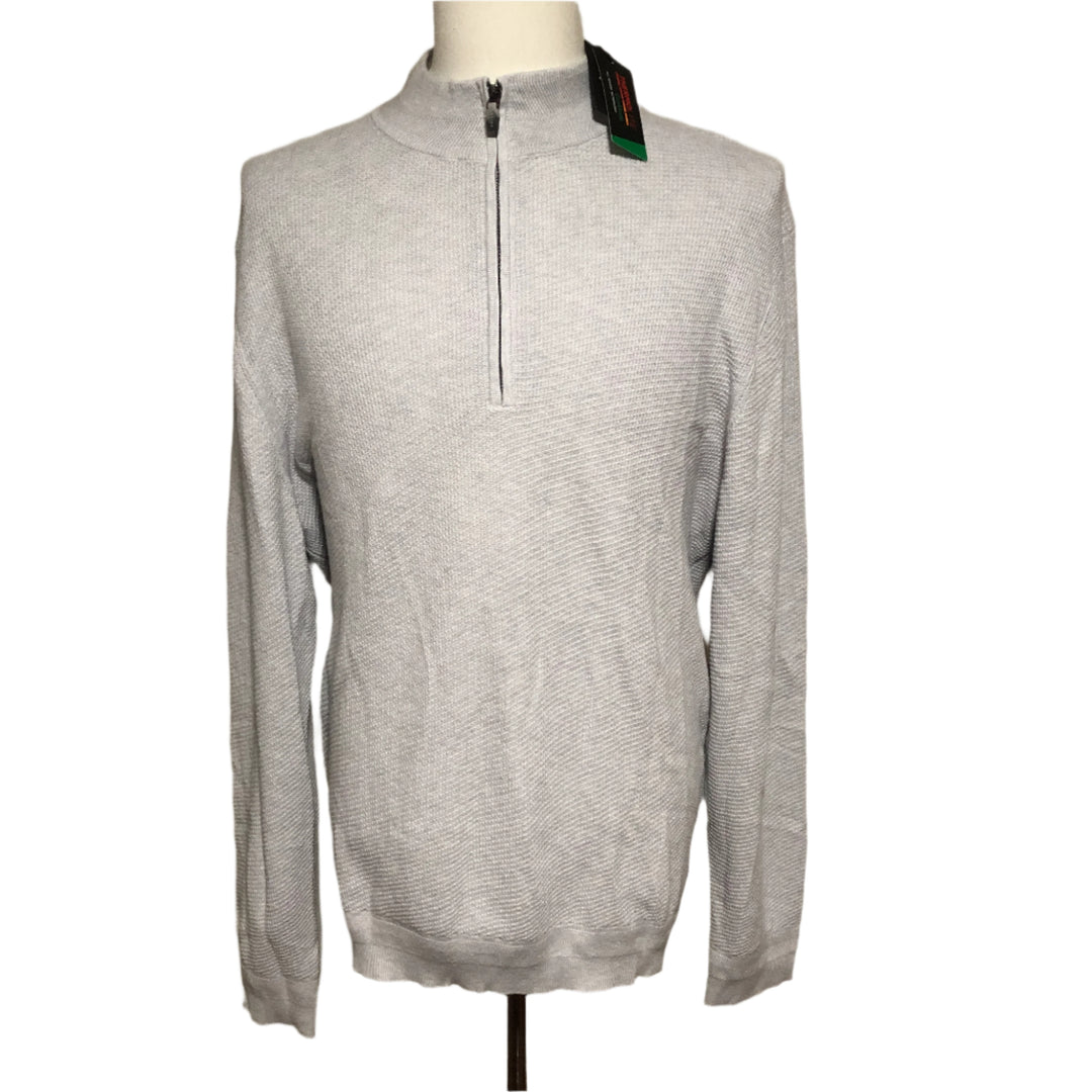 Dunning Golf Men's 1/4 Zip Sweater - Microchip Heather - Large - Skorzie