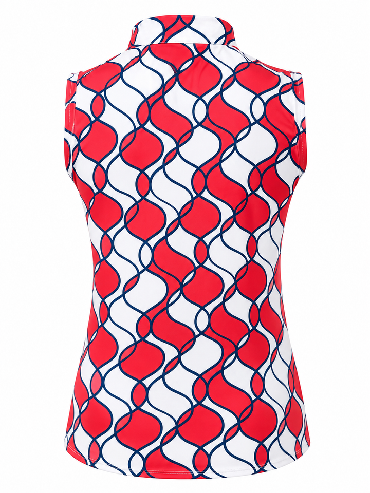 Tail Swish Sleeveless  Mock Top - Medium