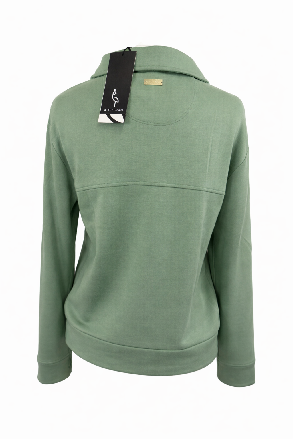 A. Putnam Women's Midweight Long Sleeve Polo - Chive - X-Small - Skorzie
