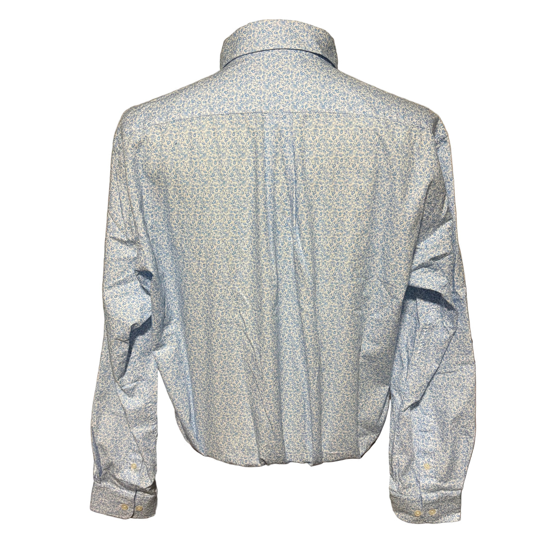 Turtleson Jude Paisley Oxford Polo - Luxe Blue - X-Large - Skorzie