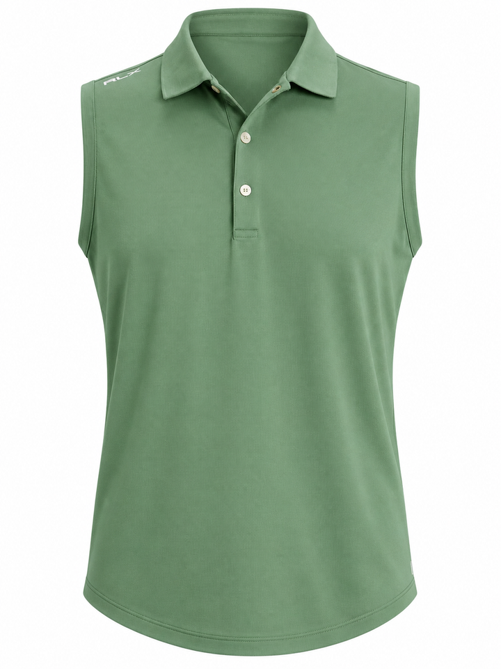RLX By Ralph Lauren Tailored Fit Sleeveless Polo - Pistachio