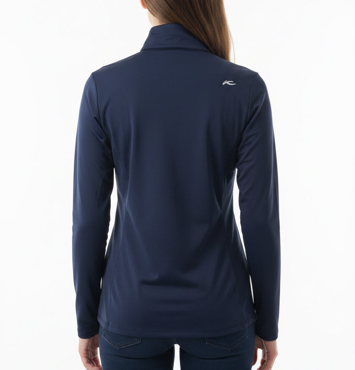 KJUS Women's Golf Top Movement Half Zip (w/logo) Atlanta Blue Size XL