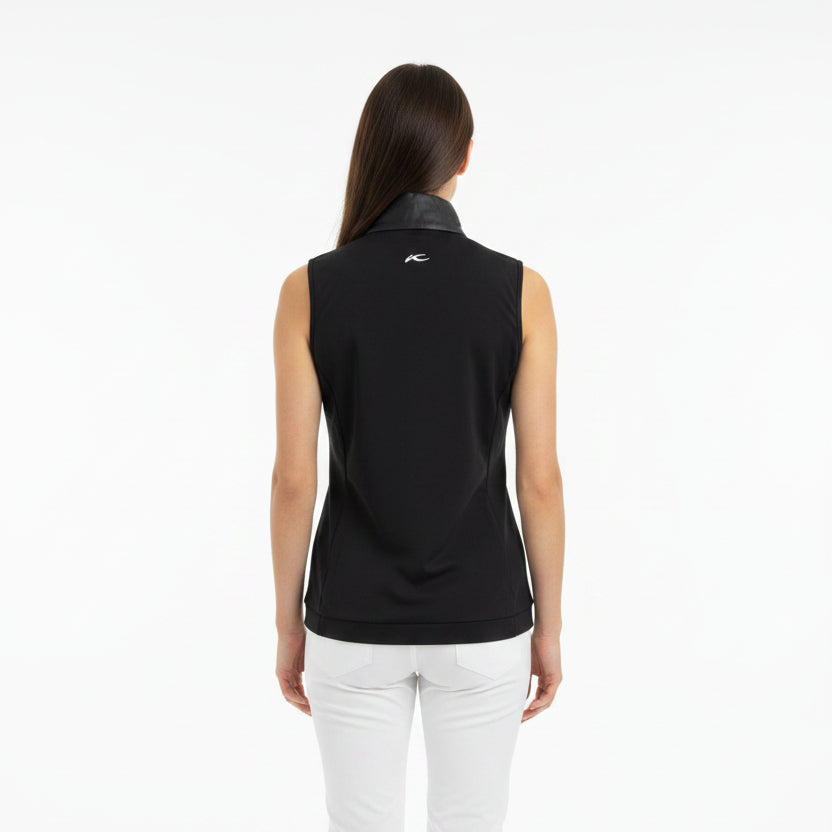 KJUS Women's Golf Vest Retention (w/logo) Black Size S