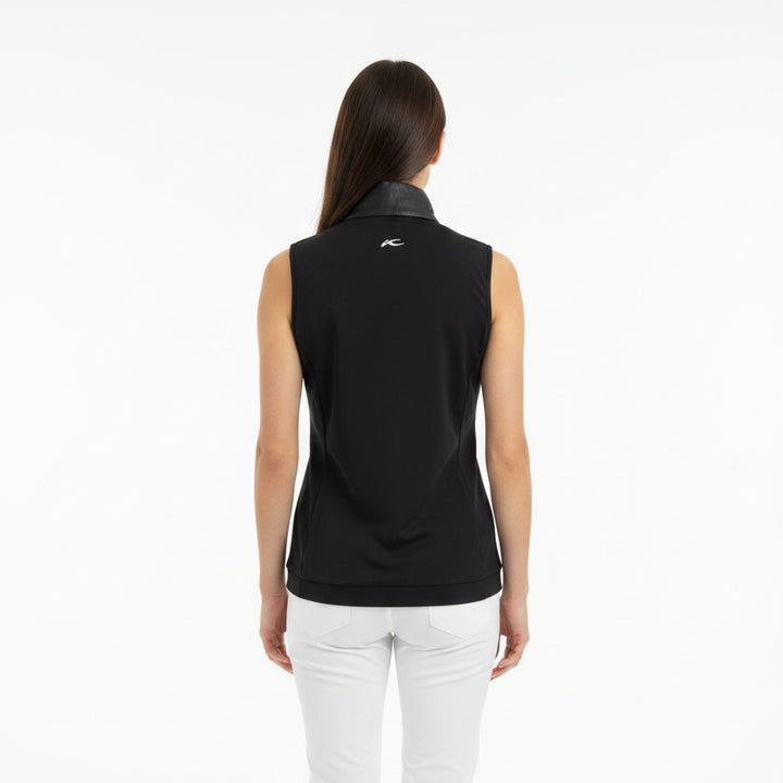 KJUS Women's Golf Vest Retention (w/logo) Black Size S