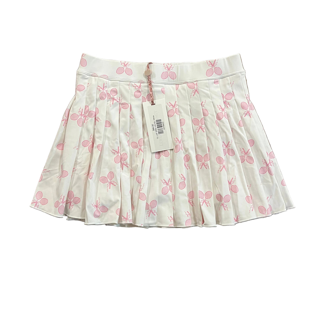 Love Shack Fancy Dancia Printed Active Skort (13") - Victory White - X-Small - Skorzie