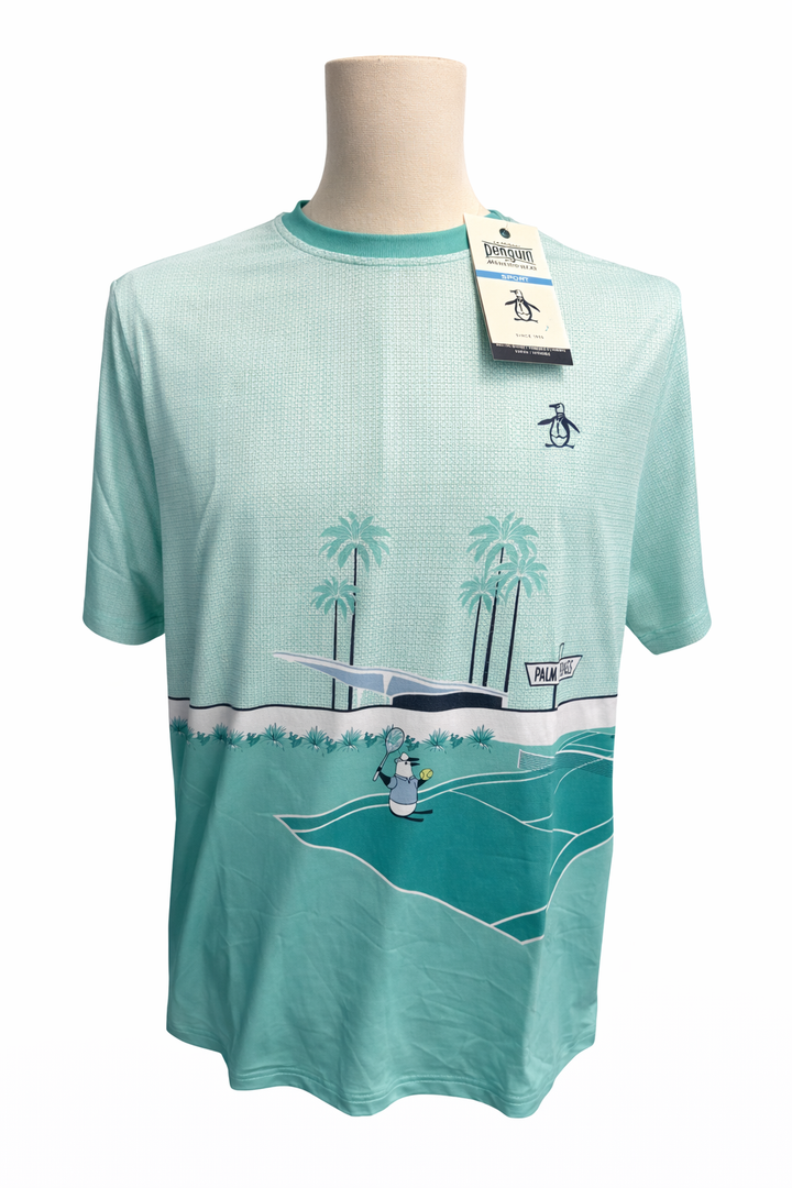 Penguin Palm Springs Tennis Tee - Medium - Skorzie