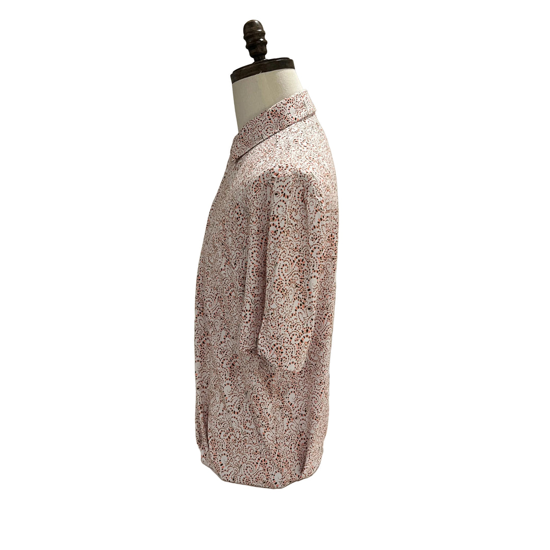 IBKUL Paisley Polo - Pink/Brown - Large - Skorzie