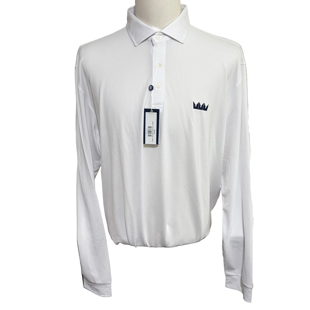 Holderness & Bourne Abbott L/S Polo (w/logo) - White - XX-Large - Skorzie
