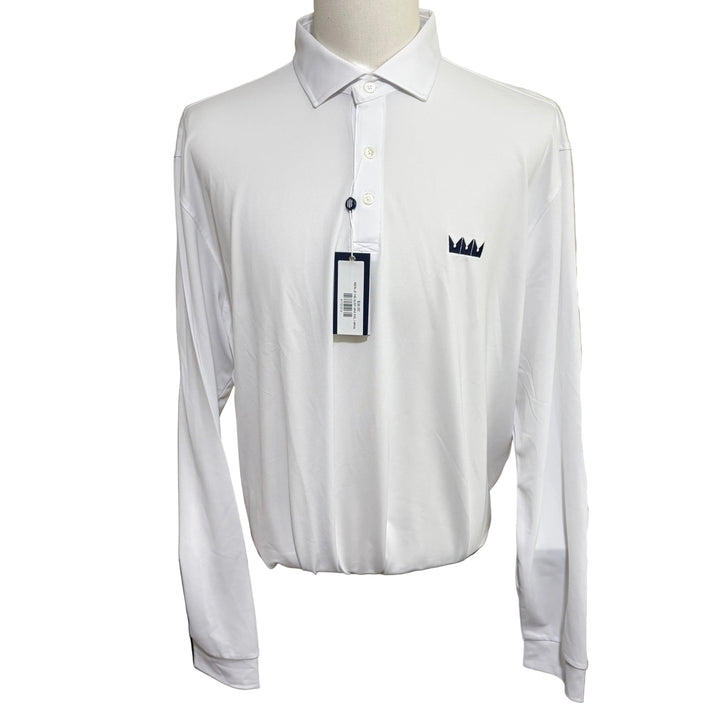 Holderness & Bourne Abbott L/S Polo (w/logo) - White - XX-Large - Skorzie