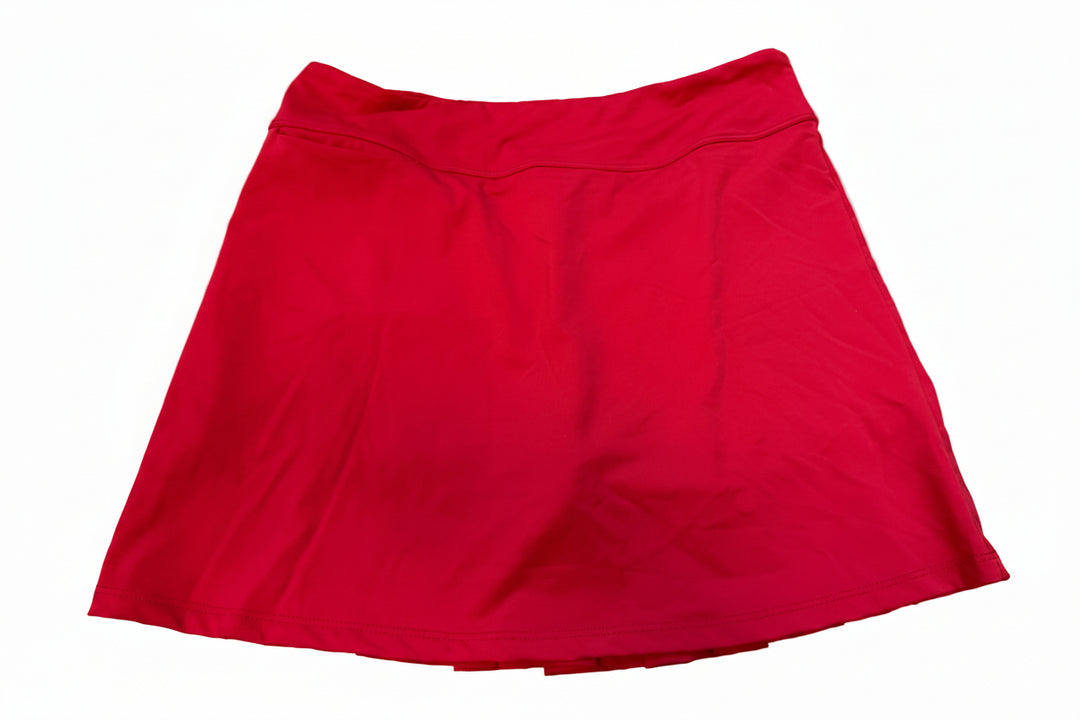 Amy Sport Womens Marisa Pleated Skort (16') - Red