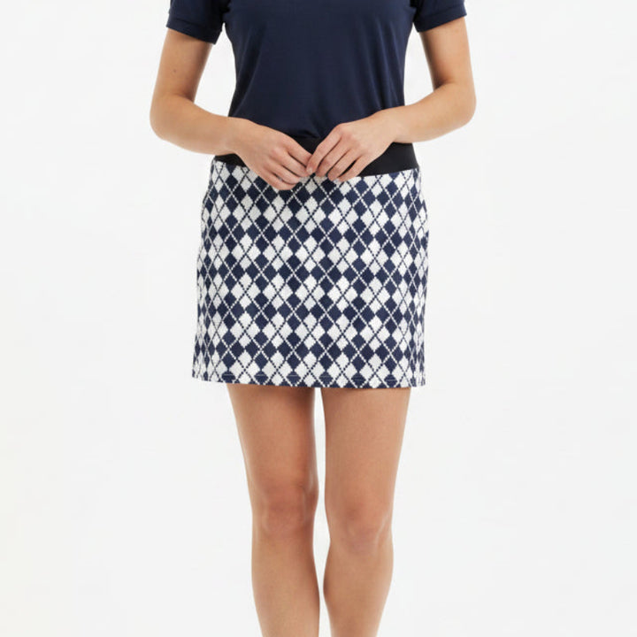 Daily Sports Women's Golf Skort 17.5" Navy/White Size L