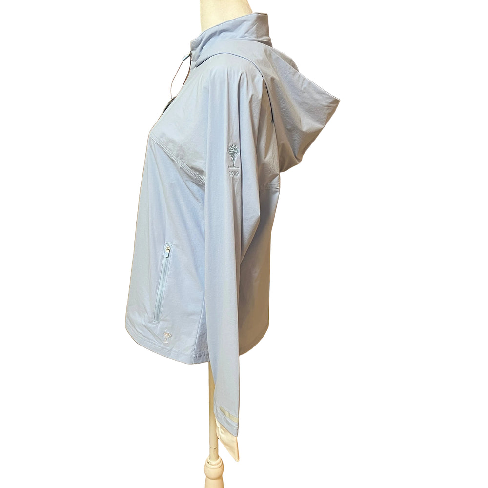 Golftini Be An Athlete Hooded Jacket (w/logo) - Seersucker Blue - Large - Skorzie