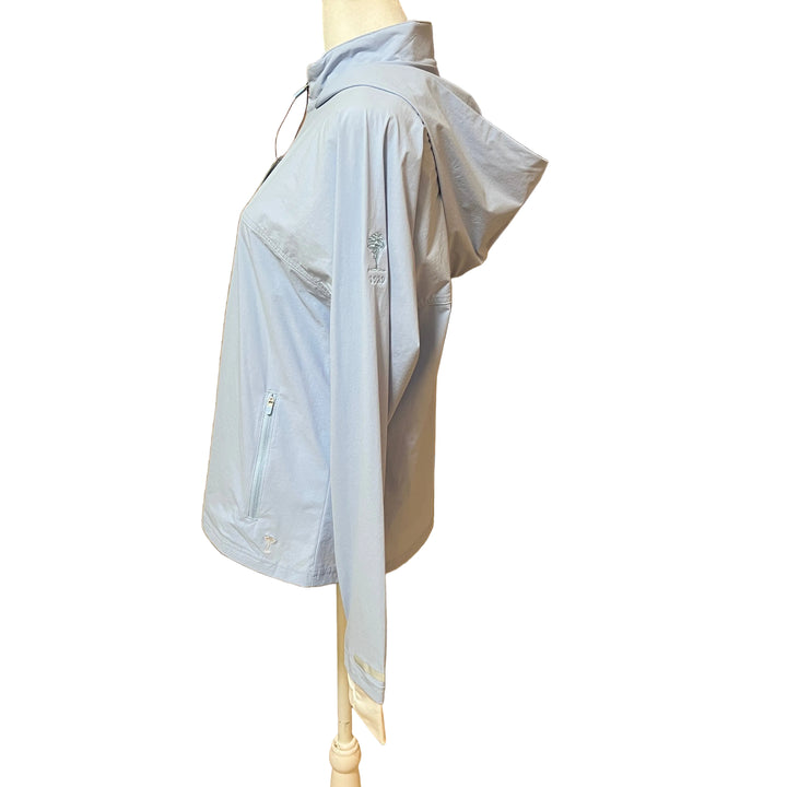 Golftini Be An Athlete Hooded Jacket (w/logo) - Seersucker Blue - Large - Skorzie