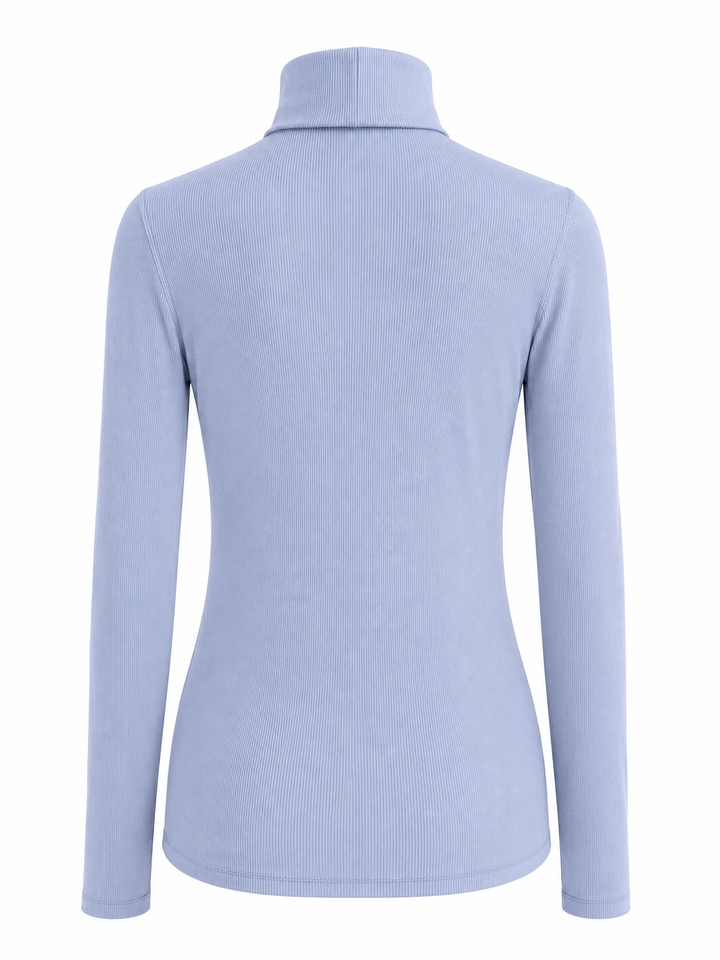 Daily Sports Ancona  Long Sleeve Turtleneck Top - Blue Heron
