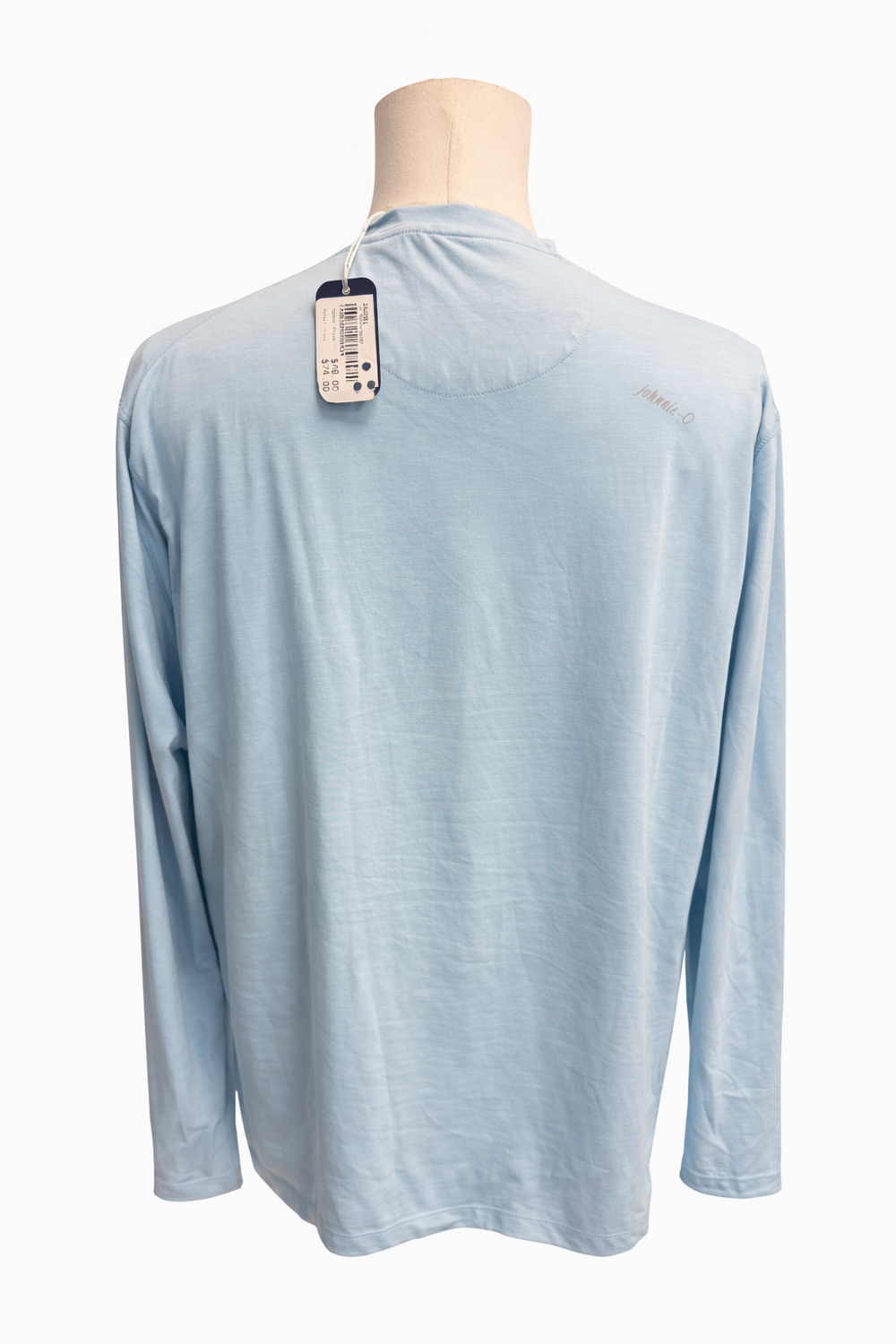 Johnnie-O Basin Performance UPF Long Sleeve Sun Shirt - Placid - Large - Skorzie