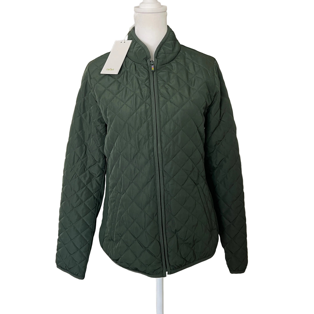 Swing Control Quilted/Rib Jacket - Olive - Small - Skorzie