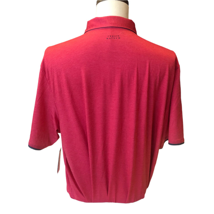 Travis Mathew Featherweight Ofty Polo (w/ logo) - Heather Azalea  - XX-Large - Skorzie