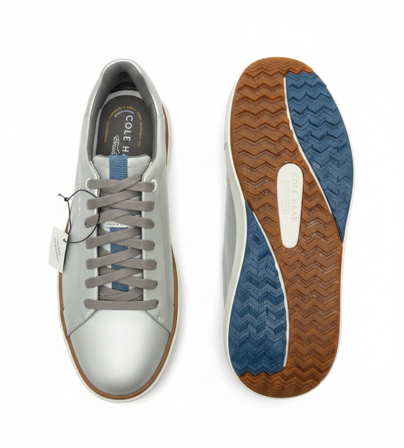 Cole Haan Women's Golf Shoes Waterproof Grandpro Topspin Silver/Frost Grey