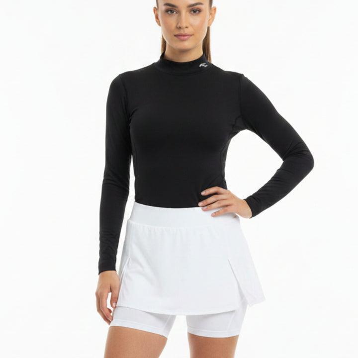 KJUS Women's Golf Top Baselayer Turtleneck (w/logo) Black