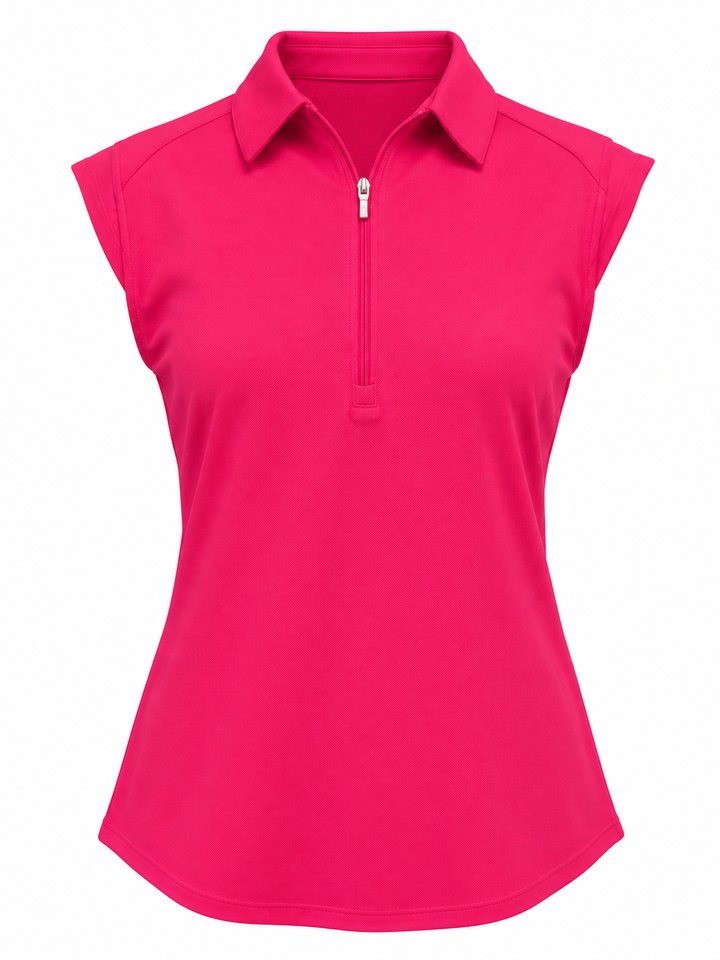 Nivo Sport Sleeveless Nikki Golf Polo - Berry