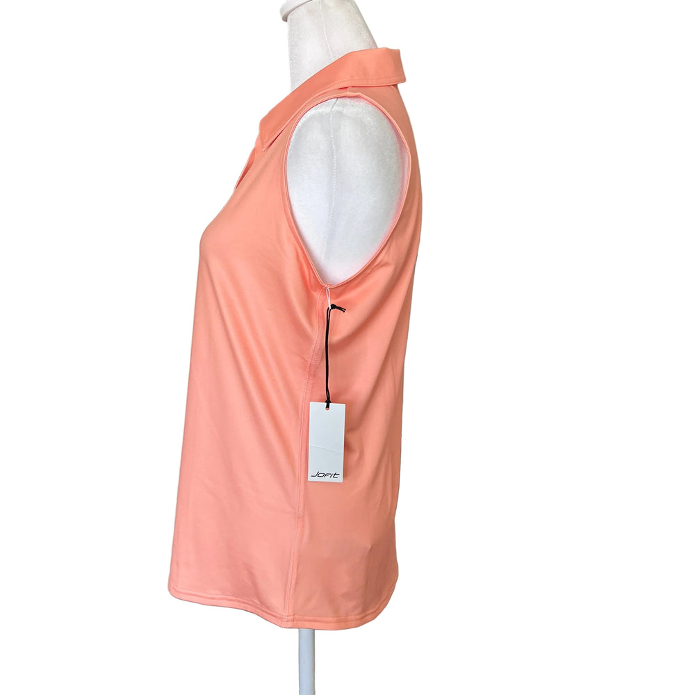 Jofit Johnny Collar Cutaway Polo - Orange Creamsicle - Small - Skorzie