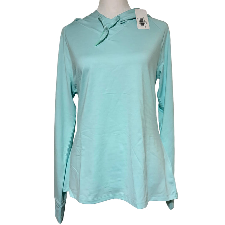 Greg Norman Momentum Golf Hoodie - Ocean Breeze Heather - Medium - Skorzie