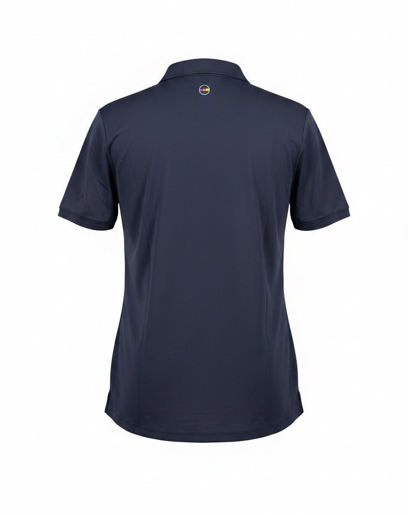 Swing Control Solid S/S V-Neck Velocity Polo - Navy - Small - Skorzie