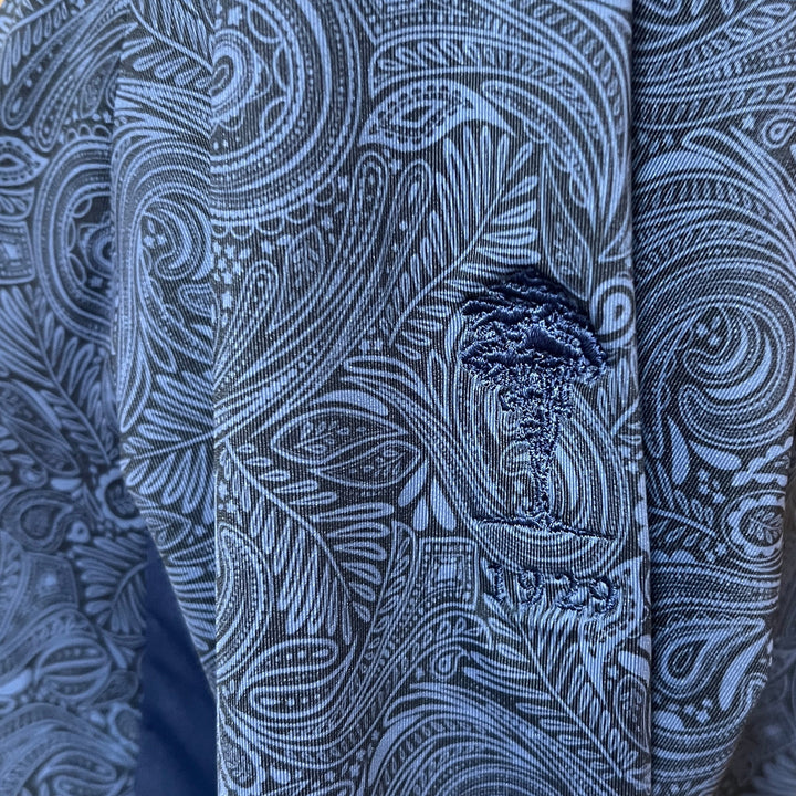 Kjus Sunshine Printed 1/2 Zip (w/logo) - Atlanta Blue - Skorzie