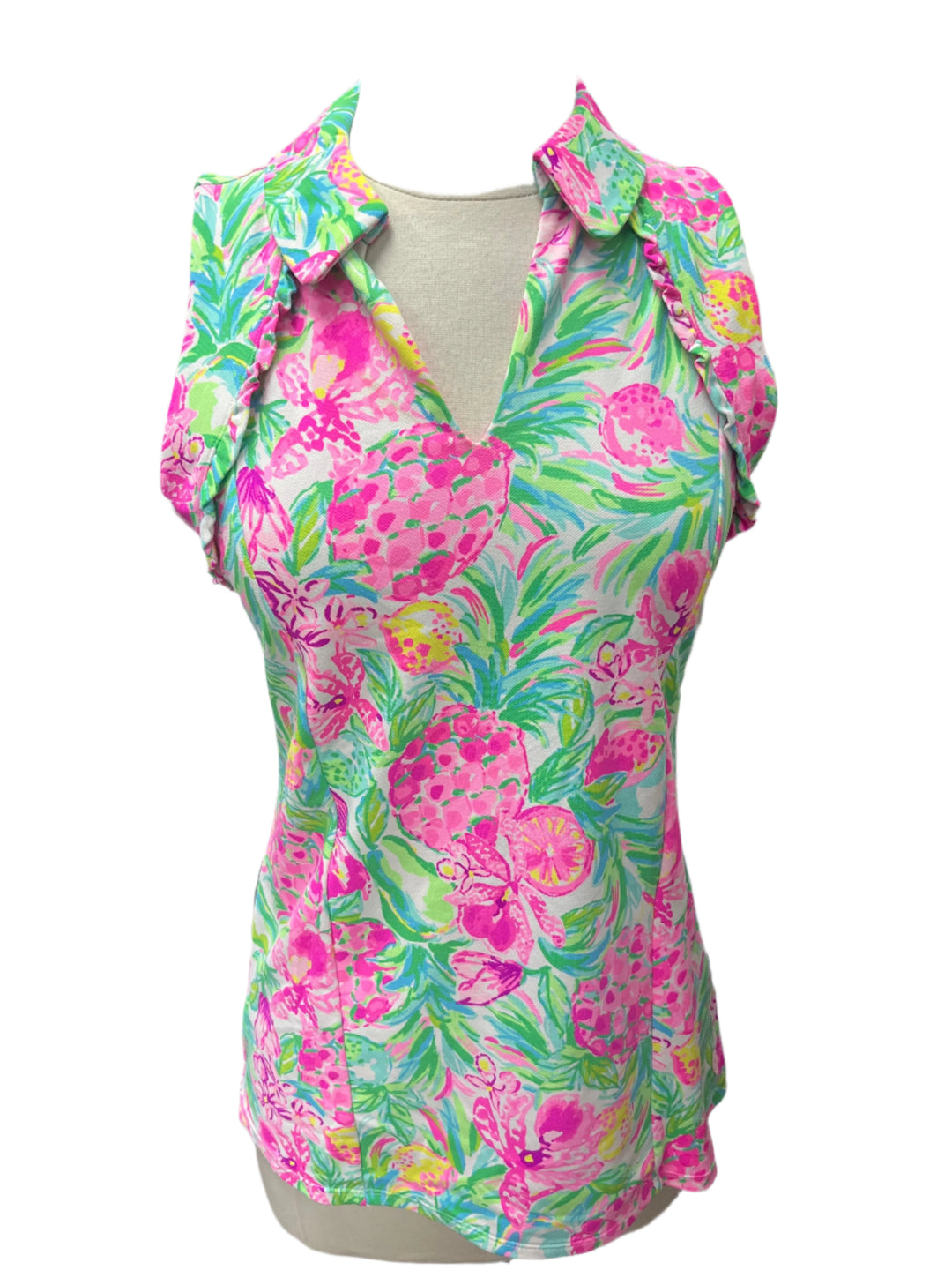 Lilly Pulitzer Luxletic UPF+50 Martina Polo - Pink Floral - Skorzie