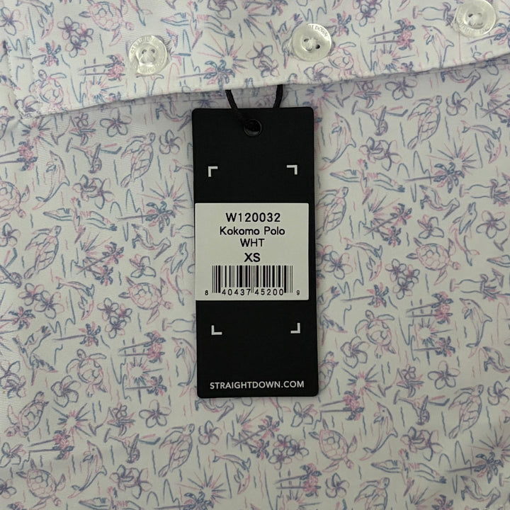 Straight Down Women's Golf Polo Kokomo (w/ logo) White