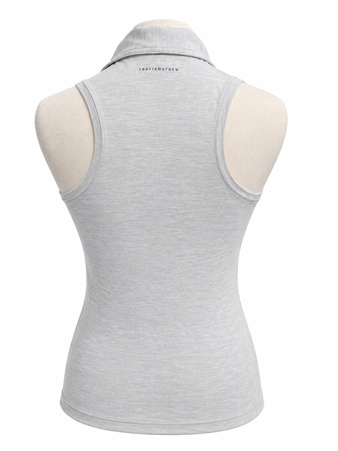 Travis Mathew Women's Sleeveless Polo - Heather Grey - Small