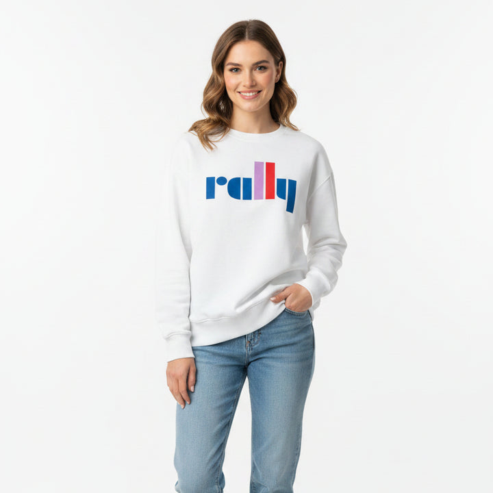 Rally Club Women's Sweatshirt "Rally" White