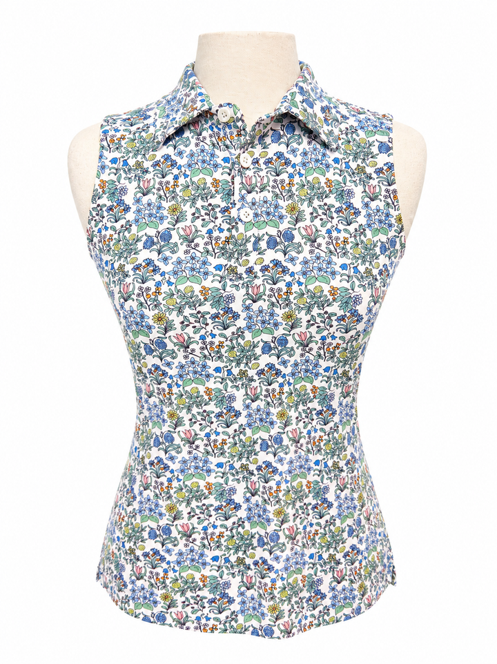 Smith & Quinn Alice Sleeveless Polo - Spring Sprig - XS