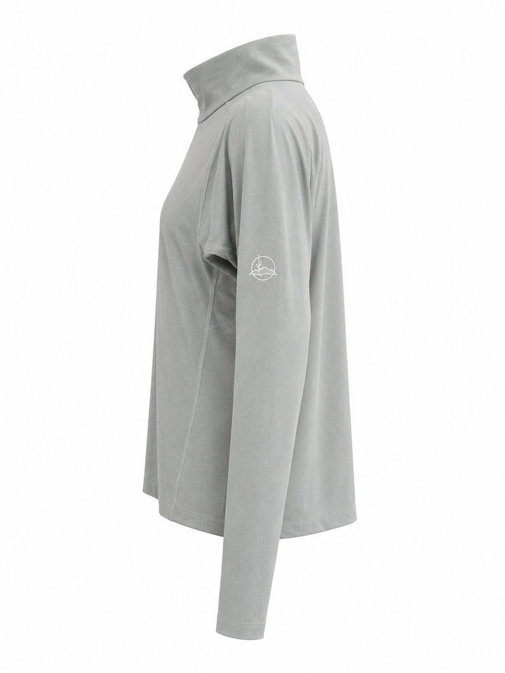 RLX Ralph Lauren Quarter Zip Top (W/Logo)  - Grey - Large
