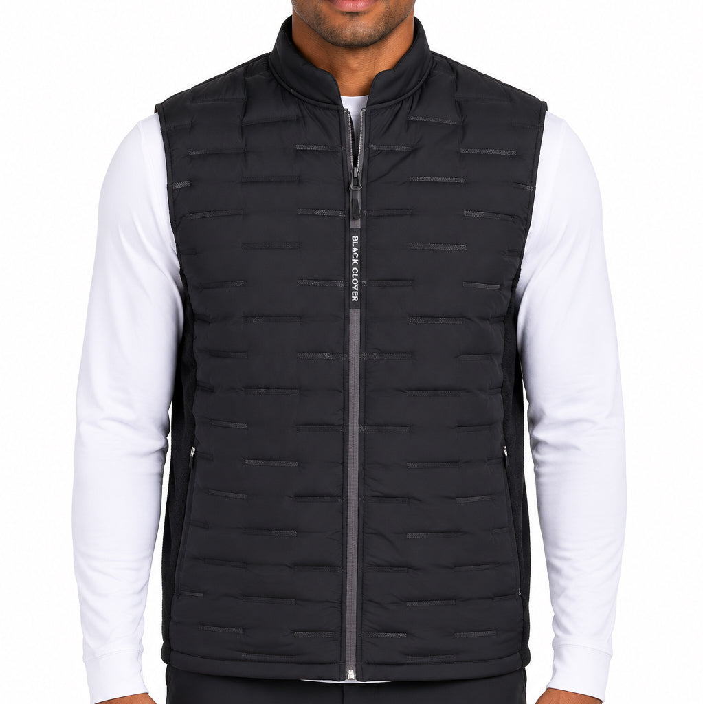 Black Clover Men's Golf Fore Play Vest Black Size L