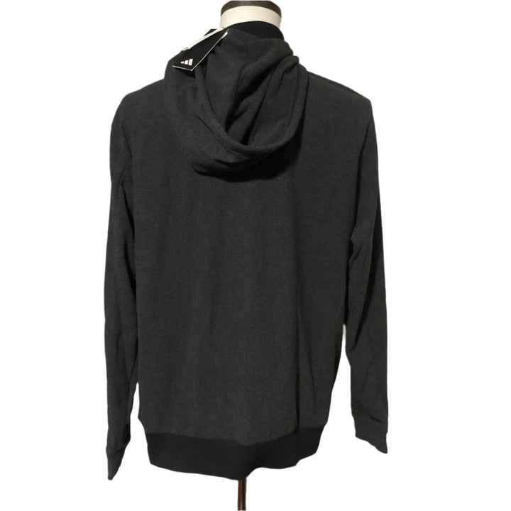 Adidas Go To Hoodie (w/ logo) - Grey/Black - X-Large - Skorzie