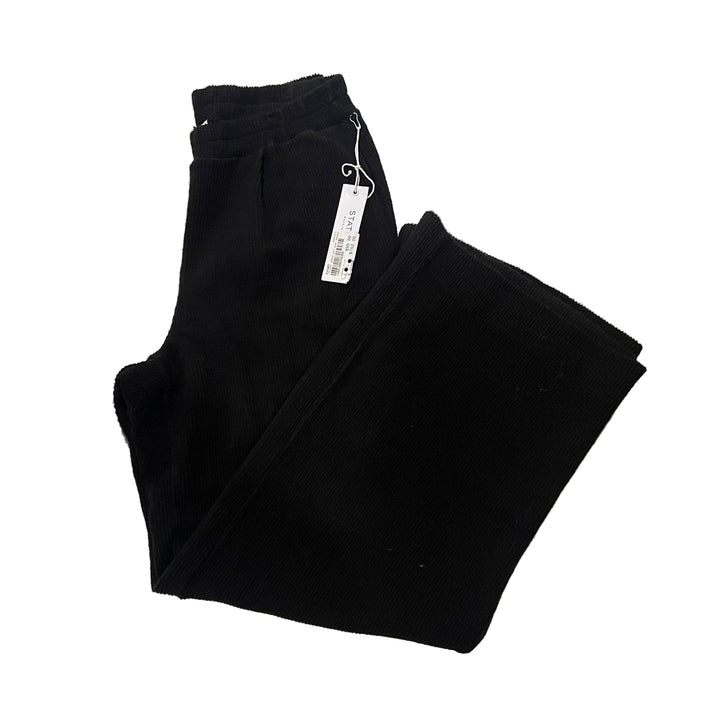 Stateside Jasper Knit Wide Trouser - Black - Skorzie