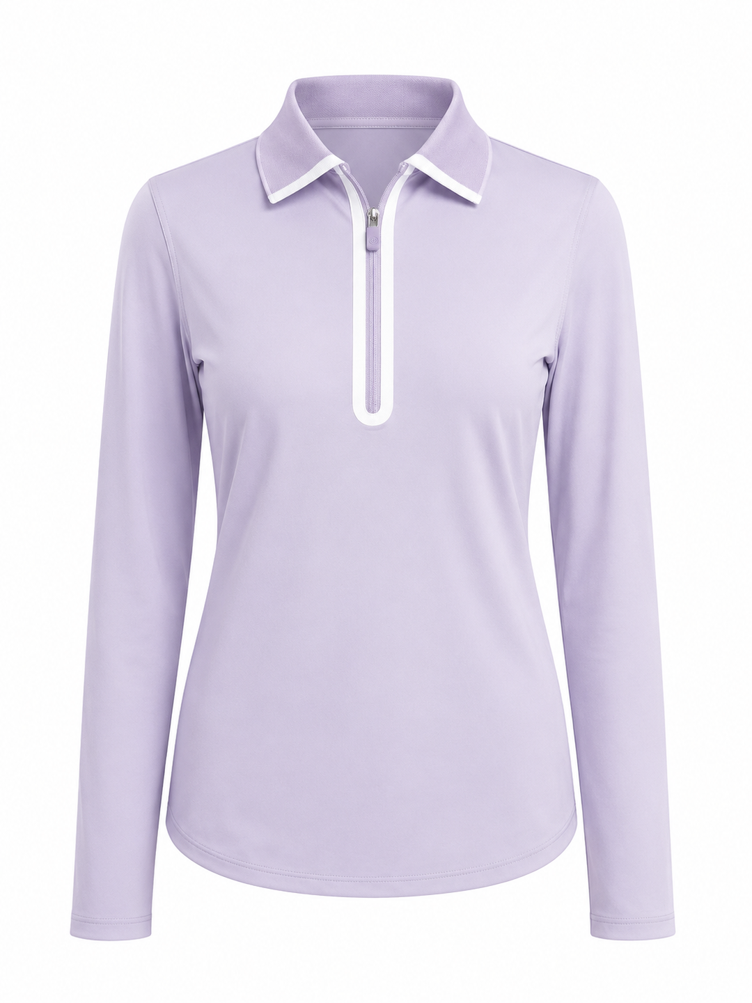 G/FORE Silky Nylon Long Sleeve Zip Polo - Orchid - Small