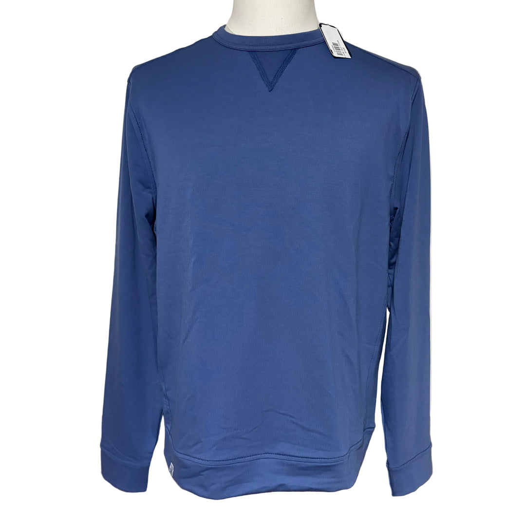 Johnnie-O Willard Crewneck (w/logo) - Byron Blue - Medium - Skorzie