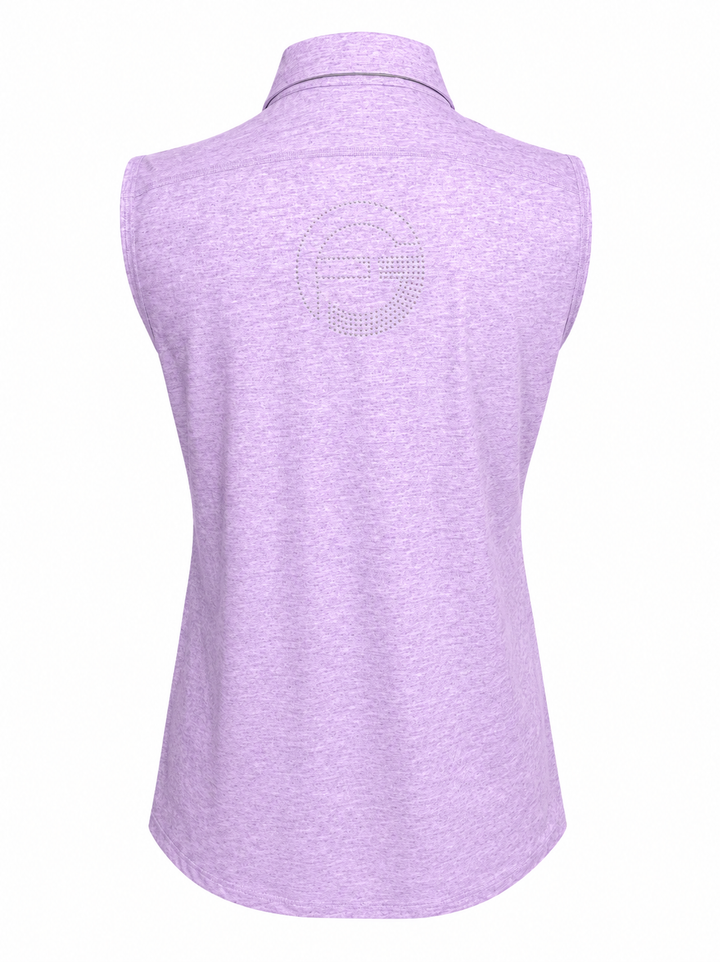 Foray Golf Core 3.0 Sleeveless Polo - Purple - Large
