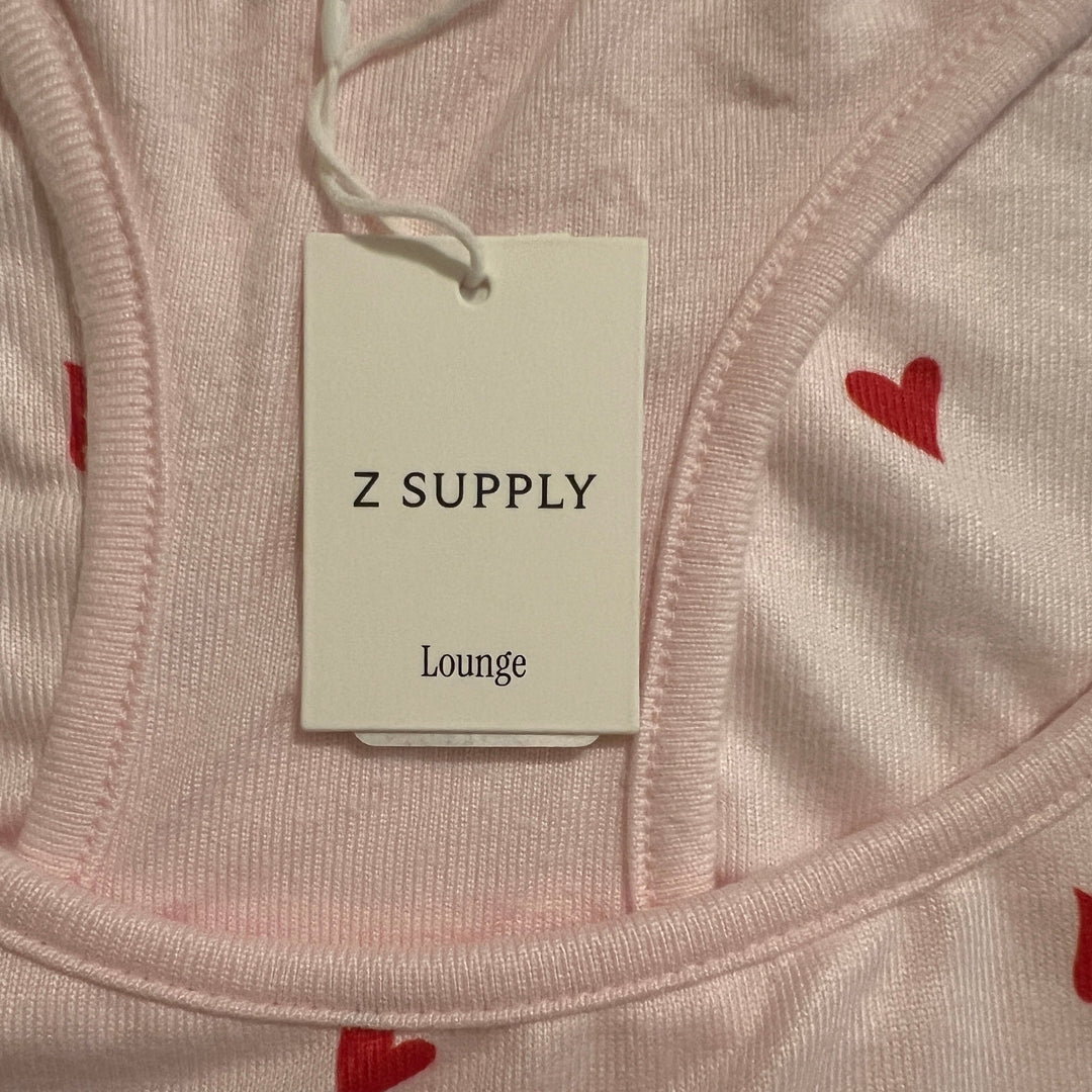 Z Supply Women's Tank Speak To My Heart Pink Marshmallow Size L - FINAL SALE ITEM (FINAL SALE ITEM)